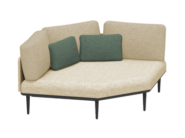 STYLETTO LOUNGE - 2 seater modular fabric garden sofa by Royal Botania - view 2